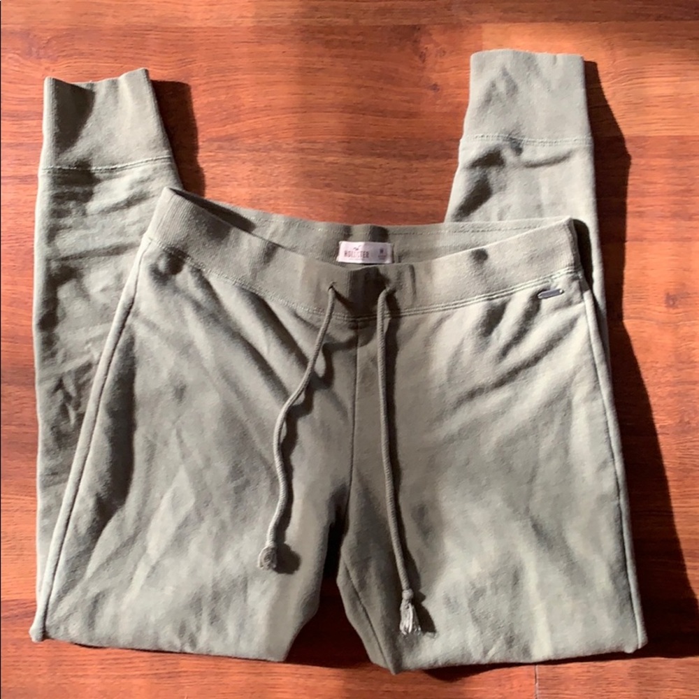 Hollister green drawstring sweatpants
